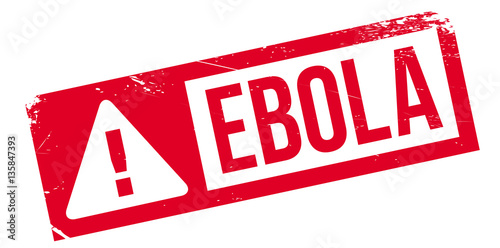 Ebola rubber stamp. Grunge design with dust scratches. Effects can be easily removed for a clean, crisp look. Color is easily changed.