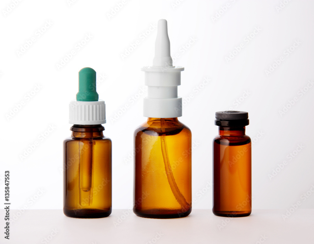 Set of medical vials Set of medical vials