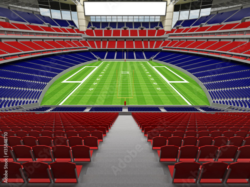 3D render of modern American football super bowl lookalike stadi