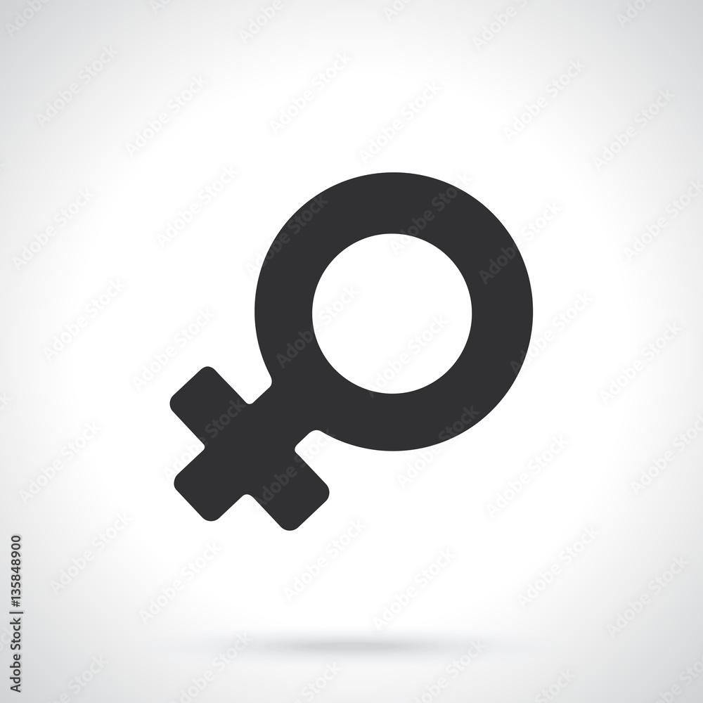 Vector illustration. Silhouette of female Venus symbol. Gender pictogram. Template or pattern. Decoration for greeting cards, wallpapers, emblems Vector illustration. Silhouette of female Venus symbol. Gender pictogram. Template or pattern. Decoration for greeting cards, wallpapers, emblems