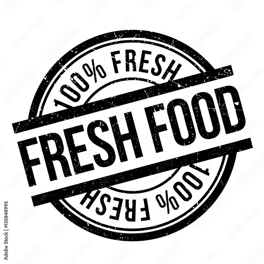 Fresh food stamp. Grunge design with dust scratches. Effects can be easily removed for a clean, crisp look. Color is easily changed. Fresh food stamp. Grunge design with dust scratches. Effects can be easily removed for a clean, crisp look. Color is easily changed.