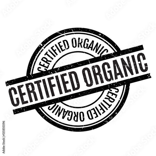 Certified organic rubber stamp. Grunge design with dust scratches. Effects can be easily removed for a clean, crisp look. Color is easily changed.