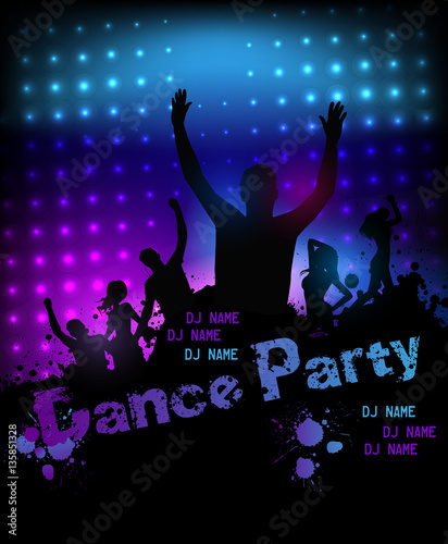 Poster for party template