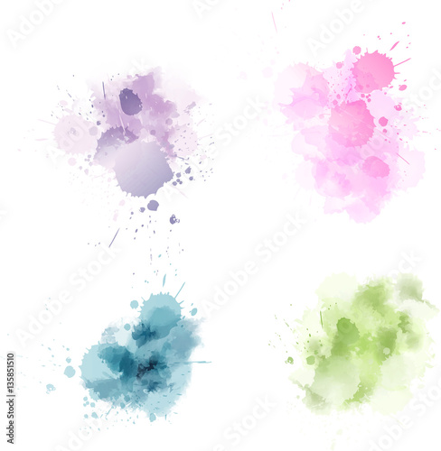 Watercolor blots