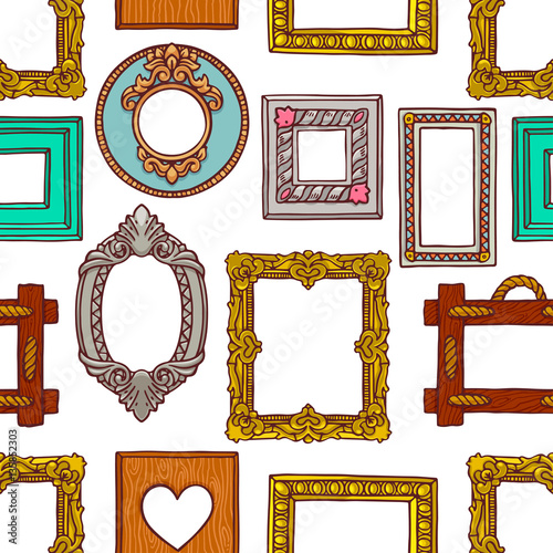 seamless colorful different frames