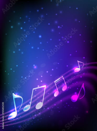 Blue abstract music background