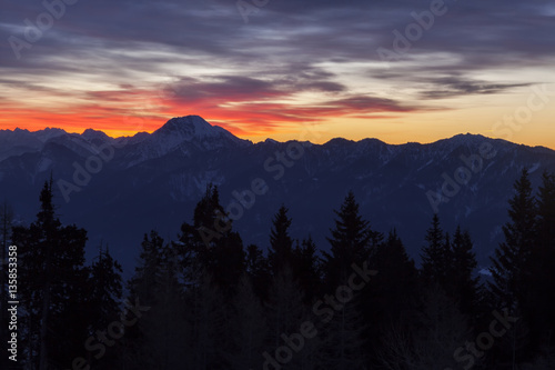 Sonnenaufgang am Dobratsch © Hanna Gottschalk