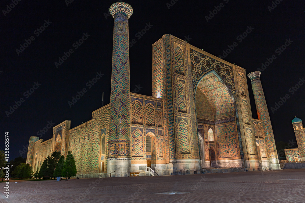 Ulugh Beg Madrasah in Samarkand, Uzbekistan