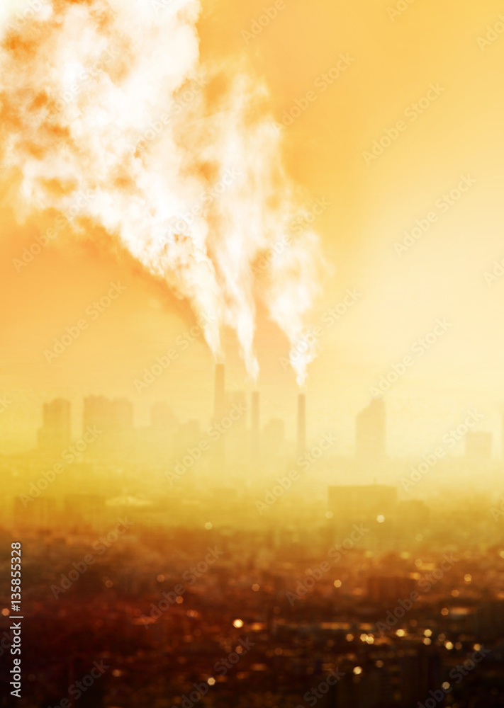 Obraz premium pollution from factory