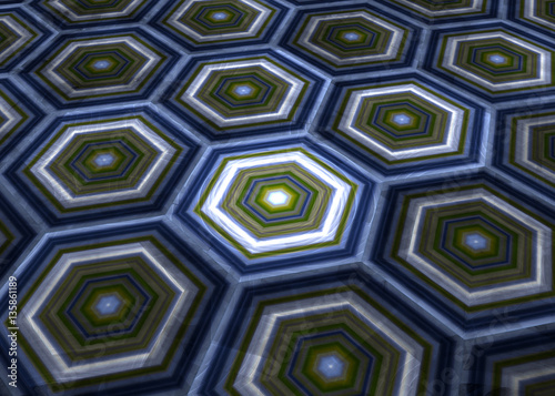 Fractal HiTech  Tile  Background  - Fractal Art