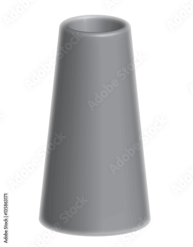 isolated grey vase