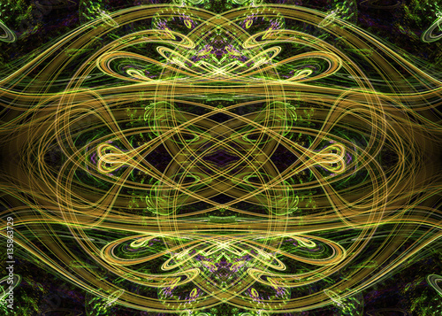  Abstract Celtic Knot Background - Fractal Art 