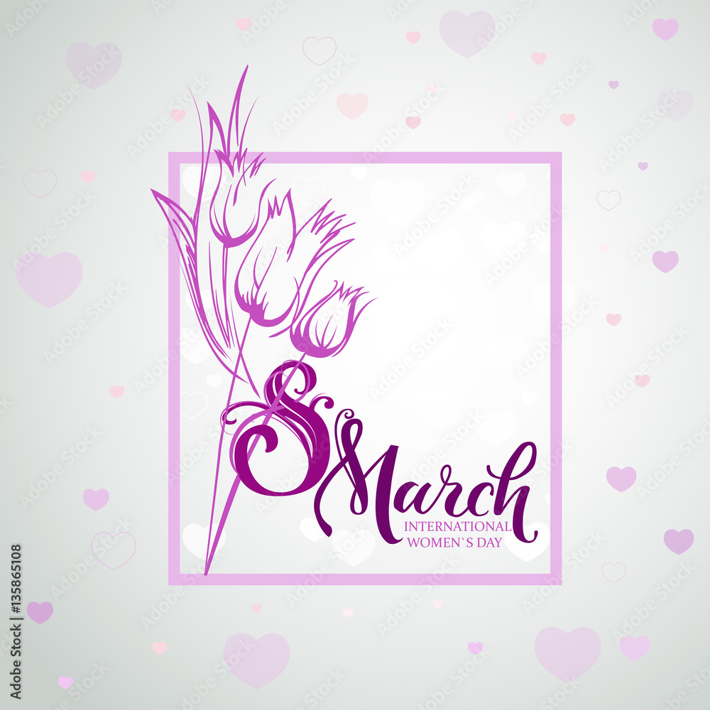 8 March greeting card