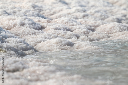Dead Sea salt stones at the Dead Sea