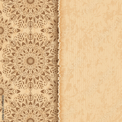Mandala, abstract tibetan flower background