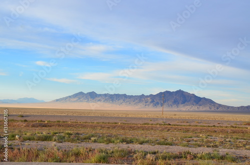 Desert scene in Nevada photo
