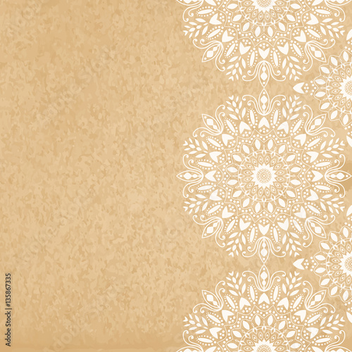 Mandala, abstract tibetan flower background