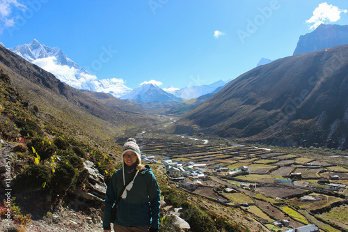 Bild auf Leinwand Ort Dingboche auf dem Everest Base Camp Trek