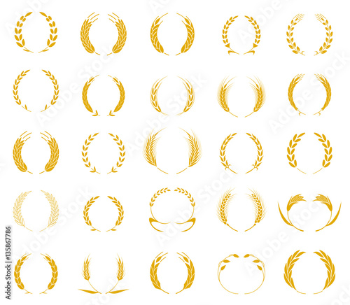 Gold laurel wreath - a symbol of the winner.
