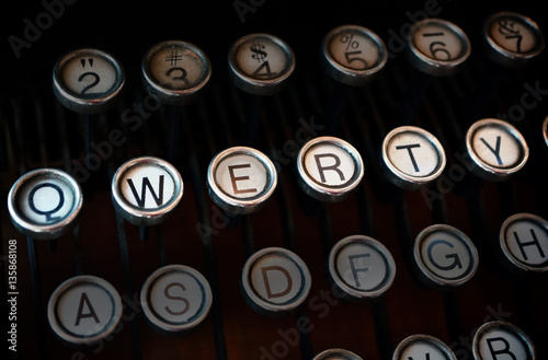 Canvas-taulu Qwerty typewriter