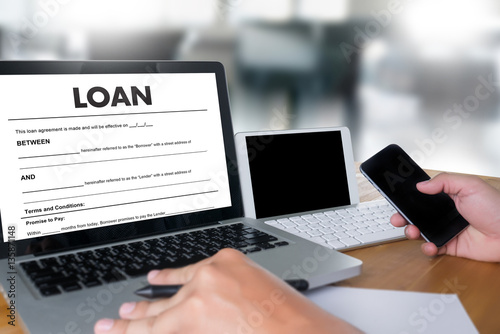 Business Support  COMMERCIAL LOAN , document and agreement signi photo