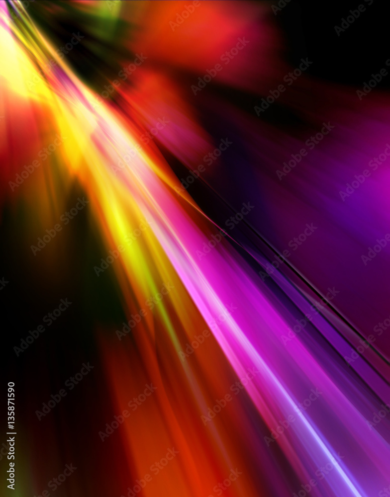 Abstract background in yellow, red, purple, pink and orange colors