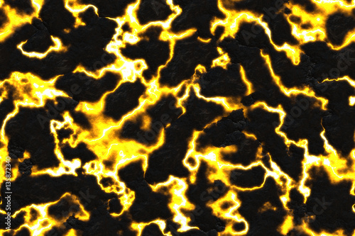 Continuous pattern with  hot lava