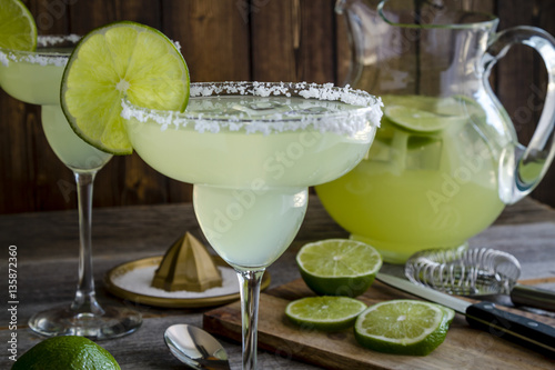 Classic Lime Margarita Drinks photo