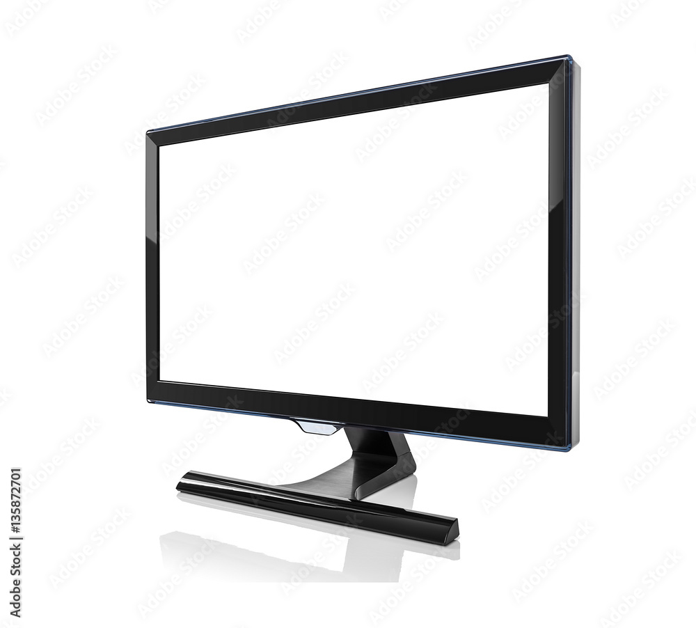 Computer monitor isolated on white background. Computer monitor isolated on white background.