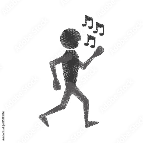 man dancing icon design, vector illustration image