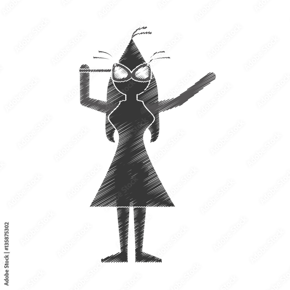 woman celebrating icon image, vector illustration design woman celebrating icon image, vector illustration design