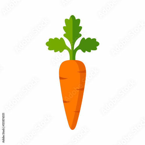 Carrot icon Fototapet
