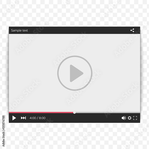 Video player template.