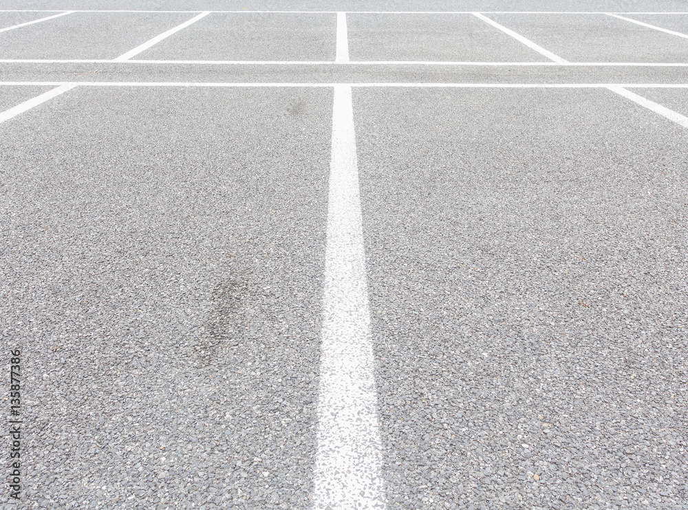 Empty space of outdoor car parking lot