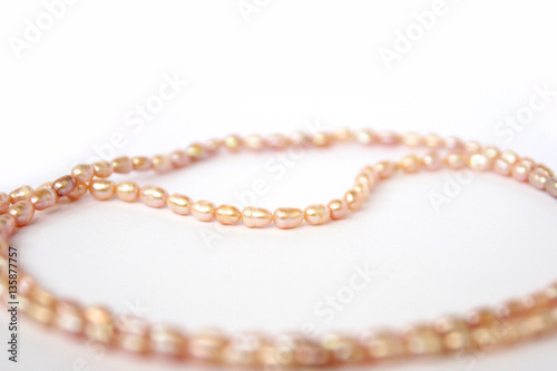 Necklace of pink freshwater pearls