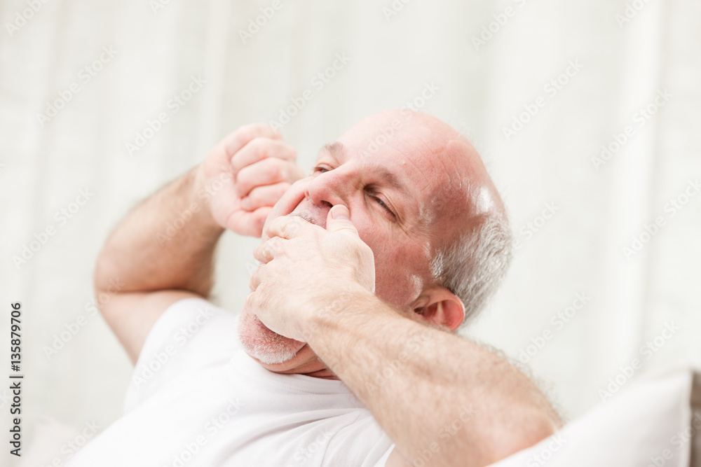 man yawning ready to go to sleep man yawning ready to go to sleep