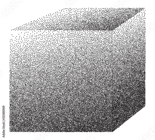 Doted Cube    - vector illustration 