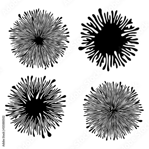 Amoeba Forms for Design Project - vector set