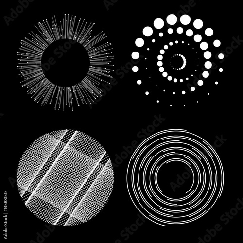 Various Circles for Design Project - vector set