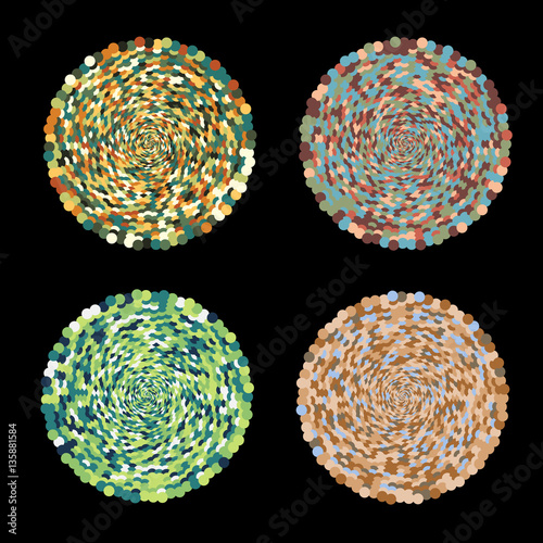 Bubbly Circles for Design Project - vector set
