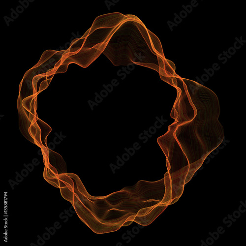  Wave futuristic  structure   - vector illutration 