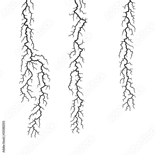 Cracks templates - vector illustration 