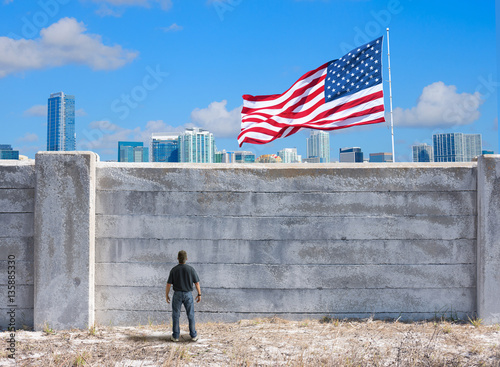 Photos The wall between the United States of America and the rest of the world some legislators would like to build due to xenophobia