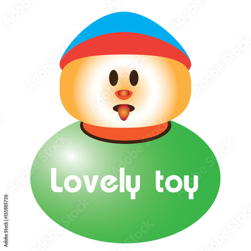 lovely toy vector design