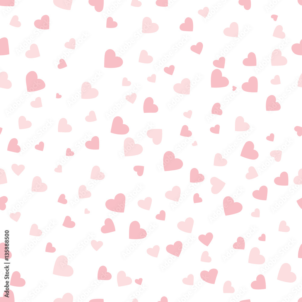 vector hearts. seamless pattern