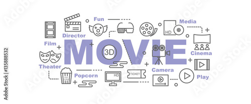 movie vector banner