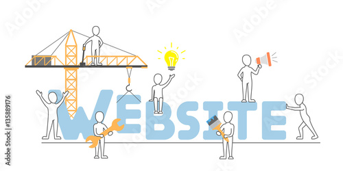 Website concept illustartion.