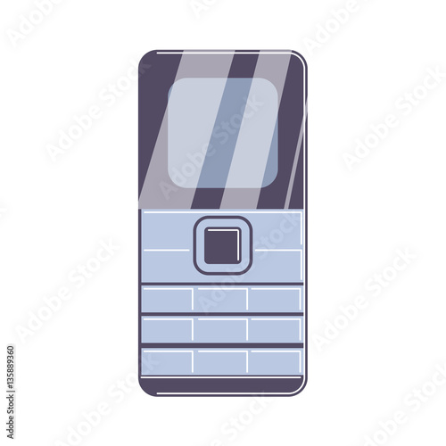 Isolated keyboard phone.