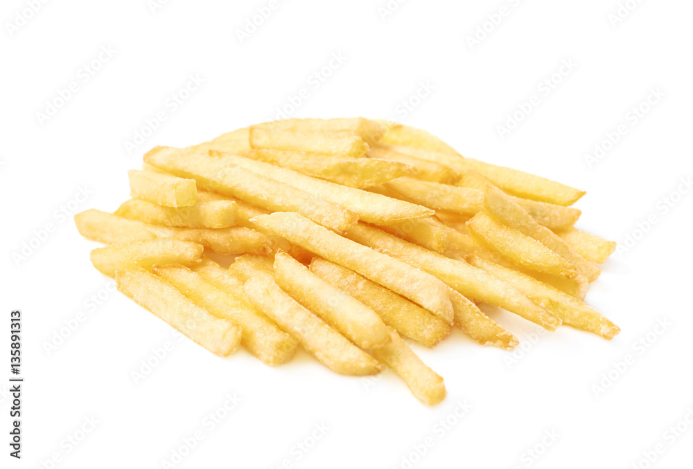 Pile of a french fries isolated Pile of a french fries isolated