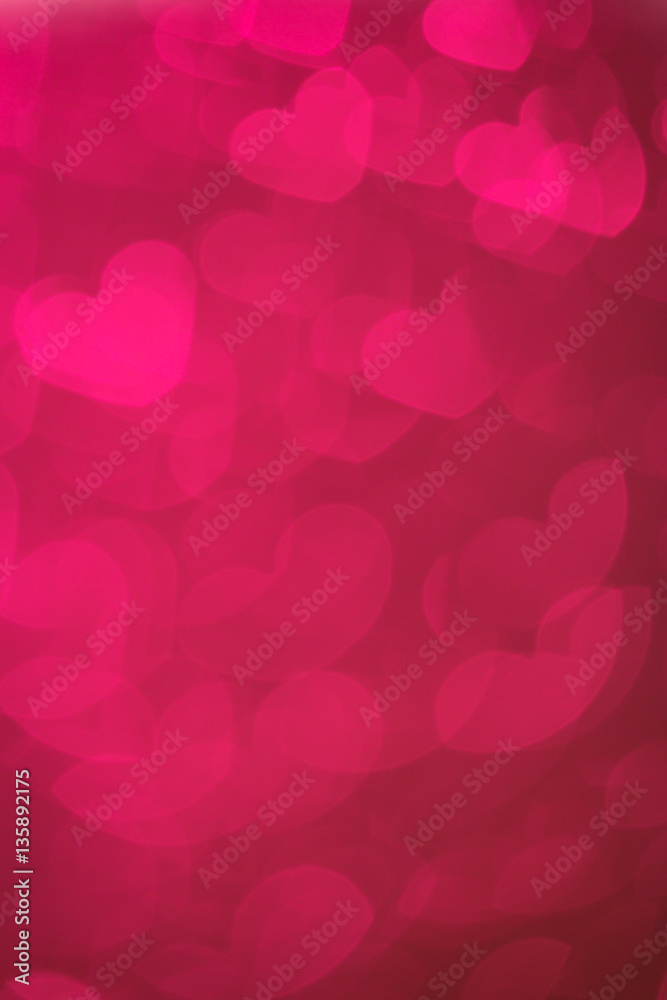 Hearts Bokeh Background ./ Valentine's day background 
